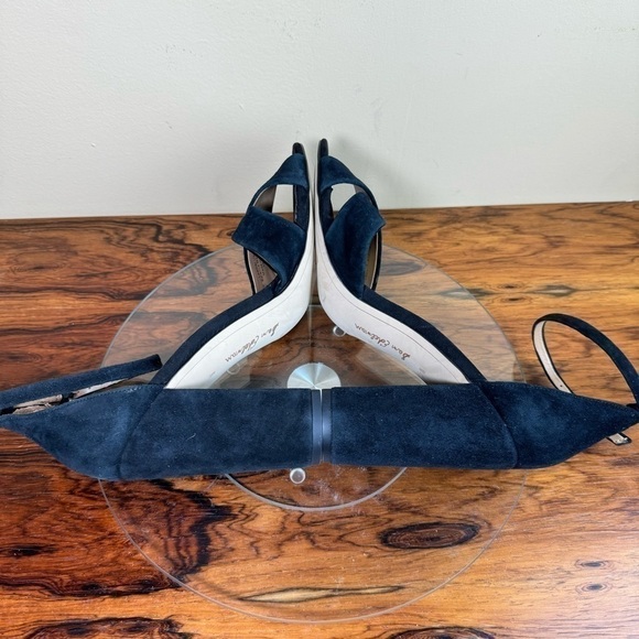 NEW Sam Edelman Yancy Ankle Strap Suede Heel Sandals - black - Picture 14 of 16